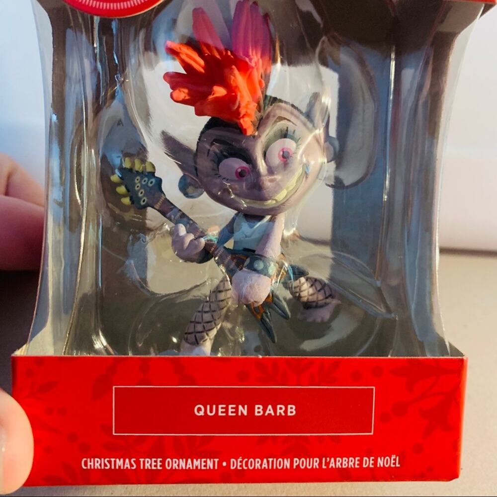 NEW IN BOX Hallmark Trolls World Tour Queen Barb Christmas Ornament One Size - Picture 6 of 7